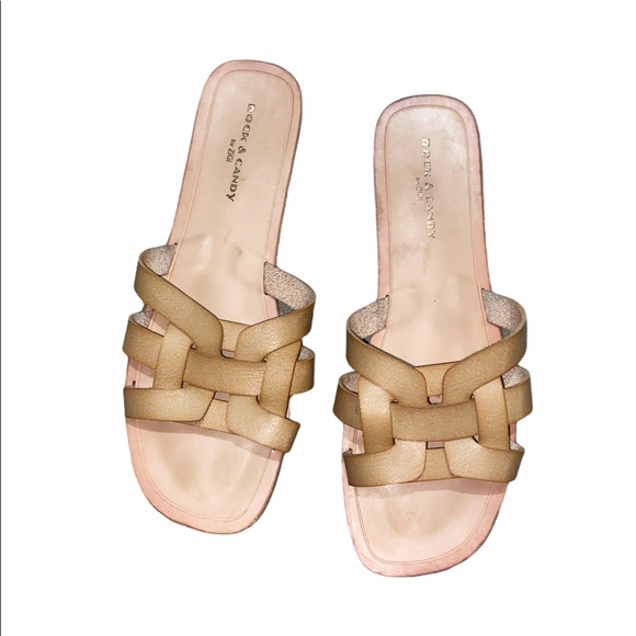 Rock & Candy Zigi Soho Dhira Tan Cream Sandals sz 10 - Picture 3 of 5